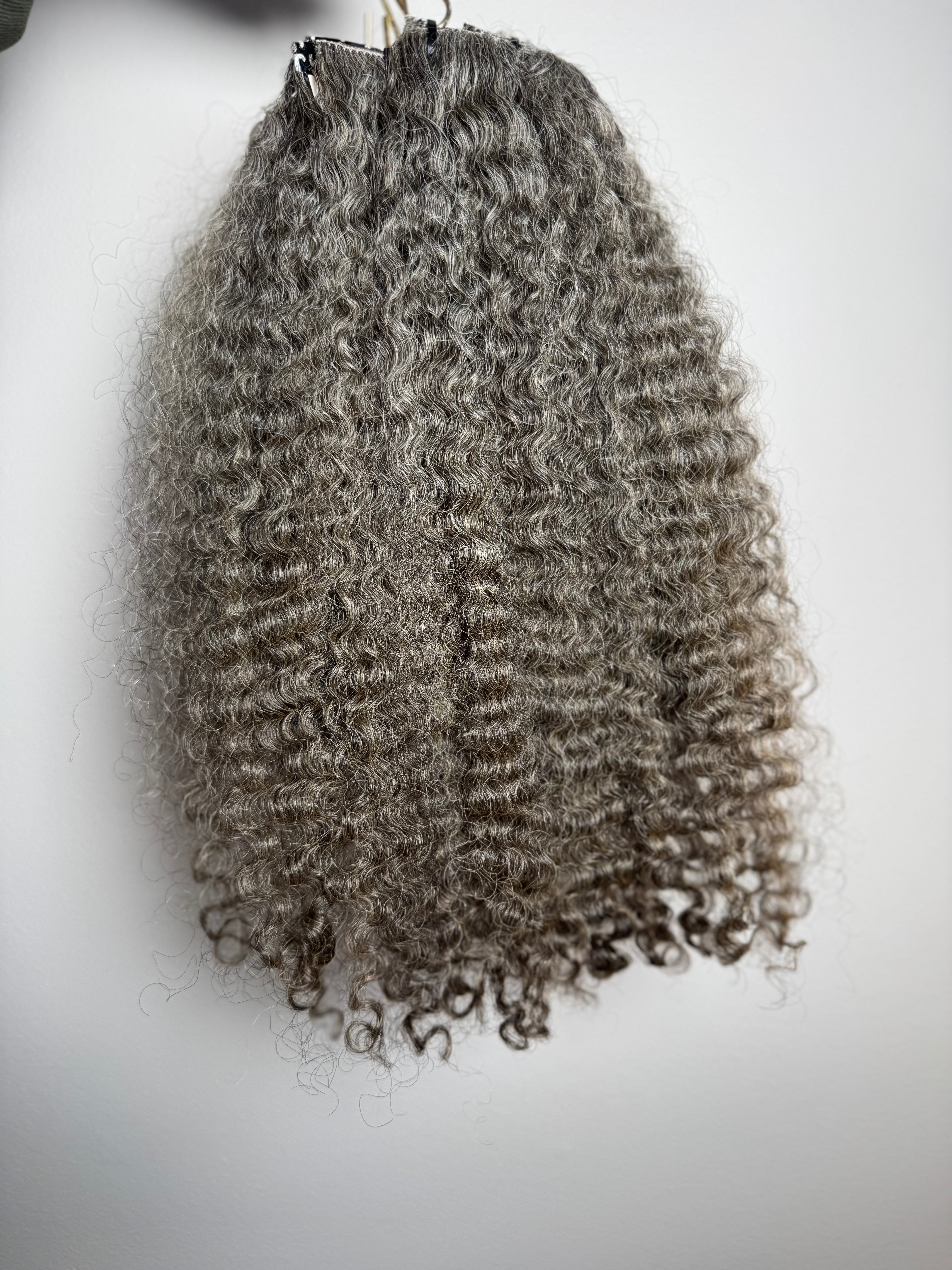 Clip Ins: Burmese Curly | Gray
