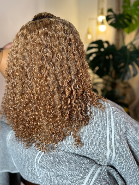 Pre-Lightened Burmese Curly Bundles: Blonde