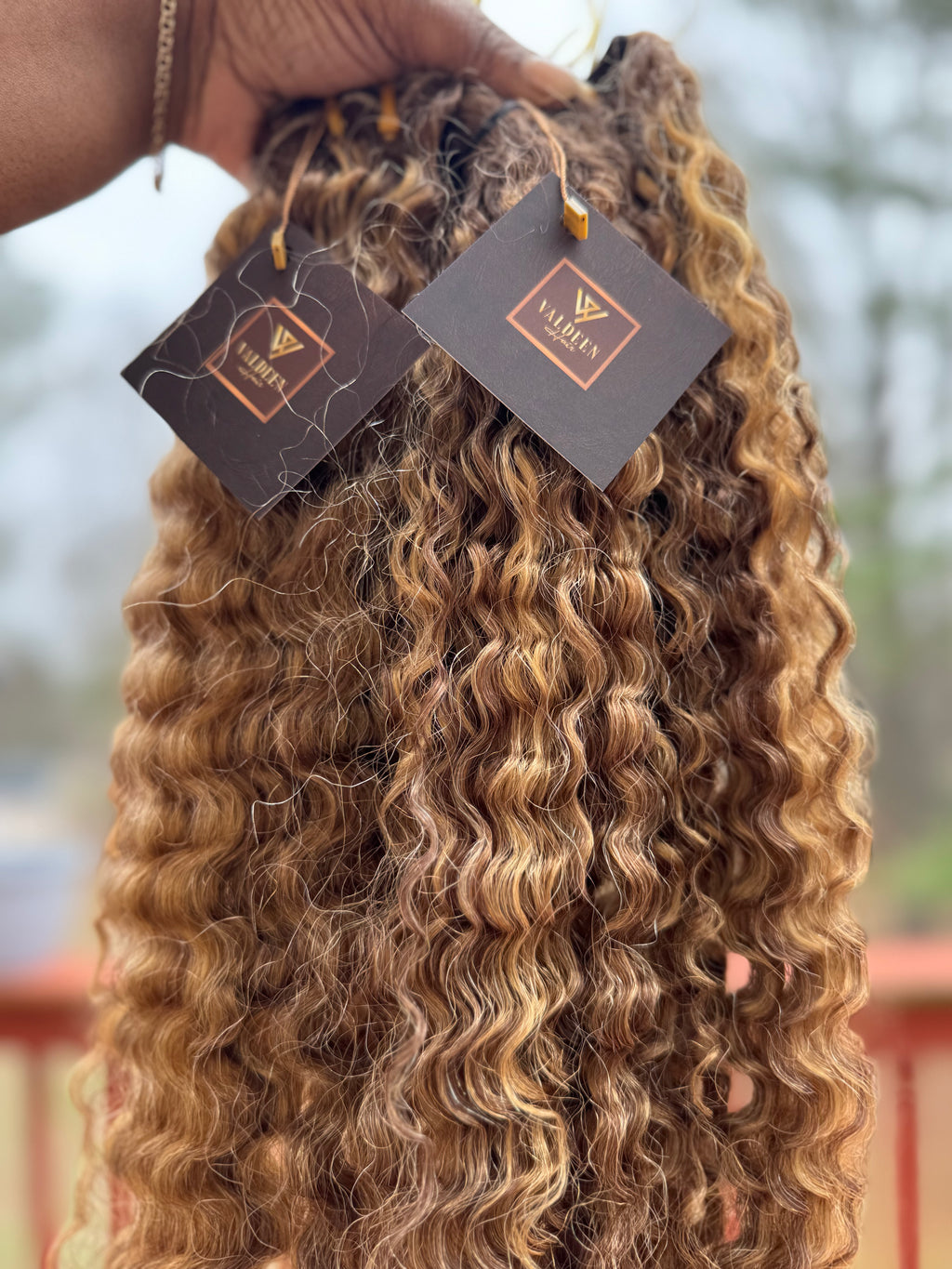 toffee curly hair