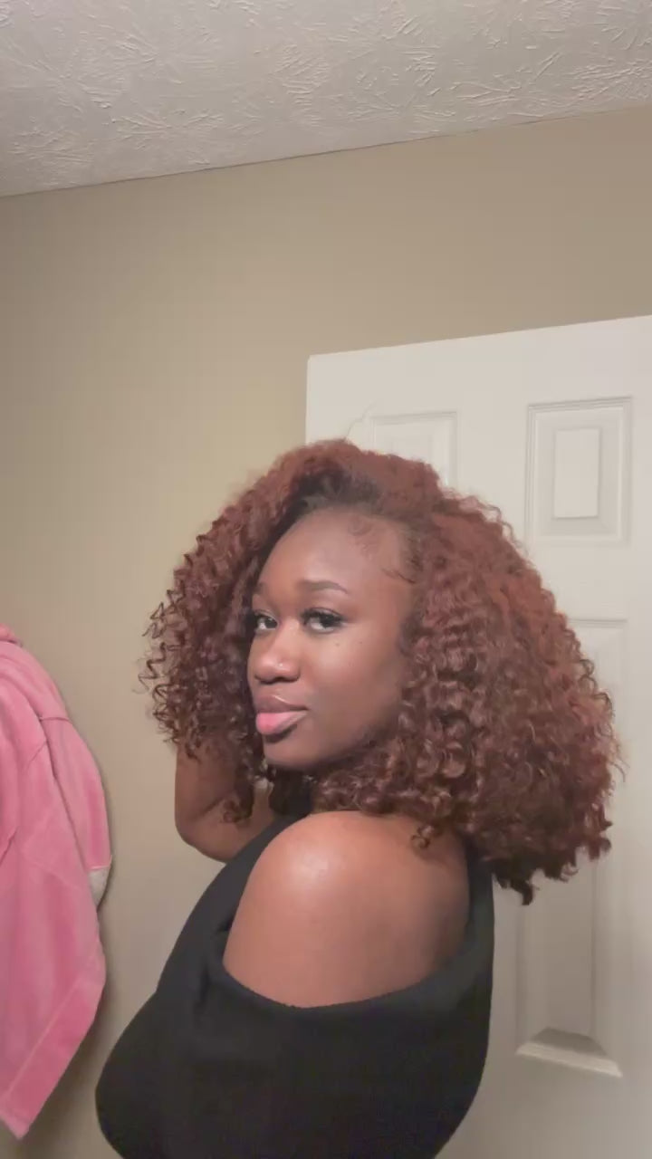 Pre-Colored Burmese Curly Bundles: Copper